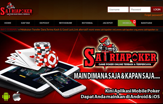 SatriaPoker Agen Dewa Poker Online
